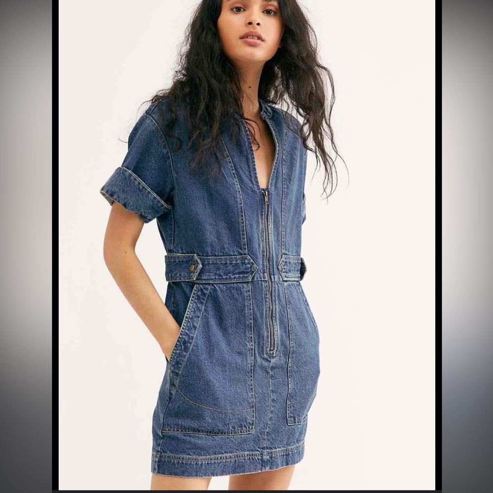 Free People Denim Mini Dress